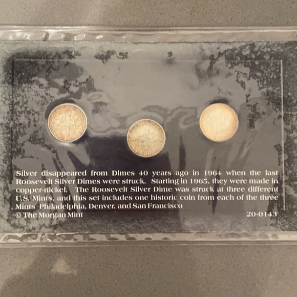 Roosevelt Silver Dime Collection. It is sealed in plastic. - Picture 2 of 7